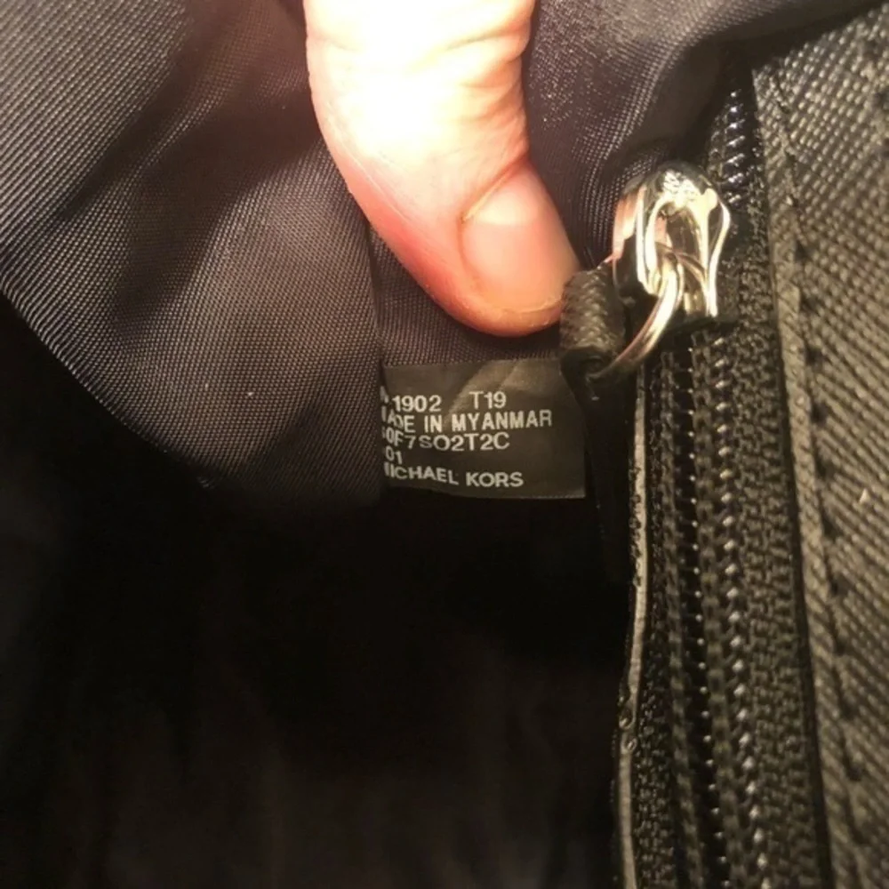 Michael kors nylon black tote bag